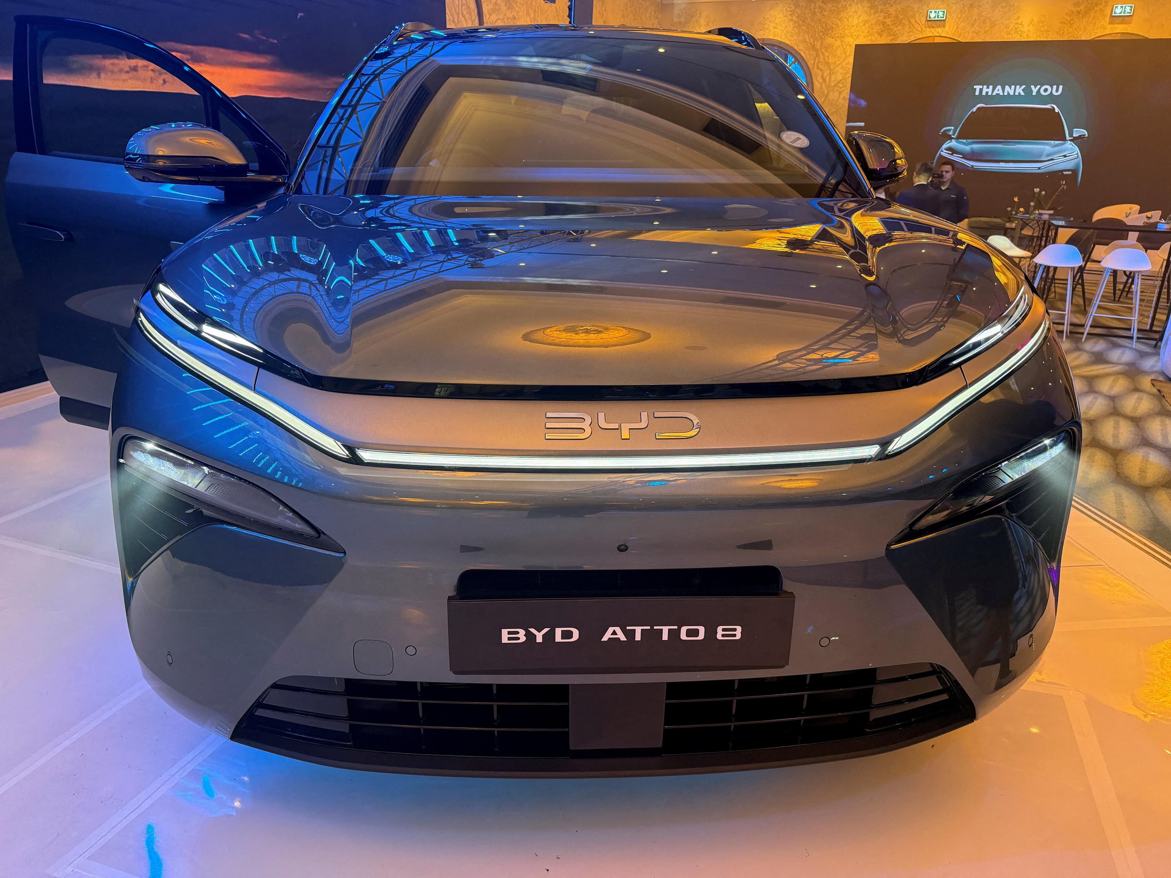 BYD second-generation Blade Battery and FLASH Charging technology designed for the Atto 8 electric SUV.